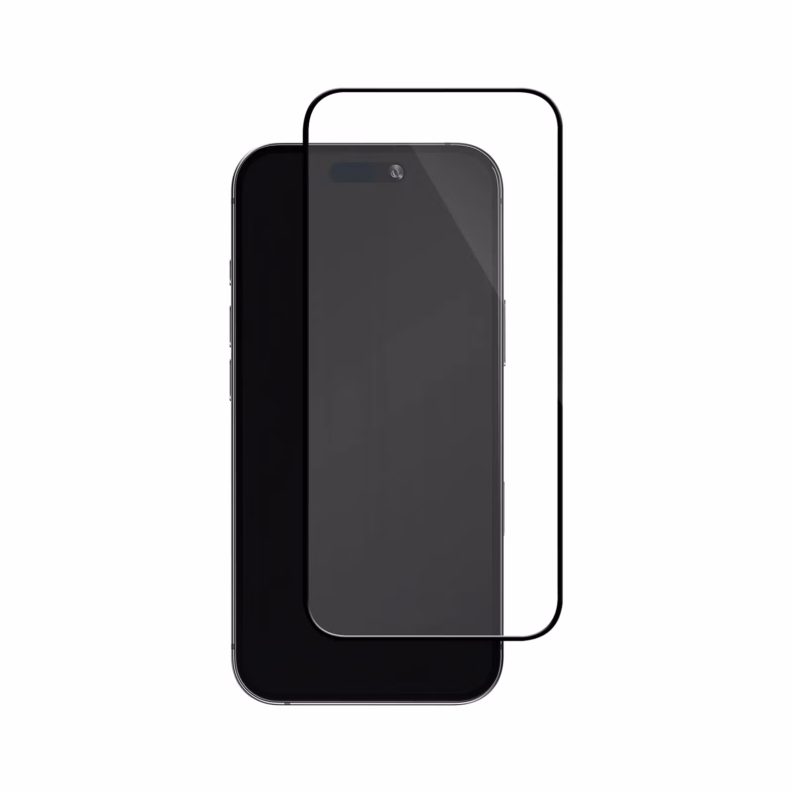 DELTACO heltäckande skärmskydd i härdat glas för kompatibla iPhone-modeller