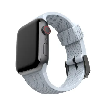 U by UAG Aurora Silikonarmband för Apple Watch 42/44/45 mm – Soft Blue