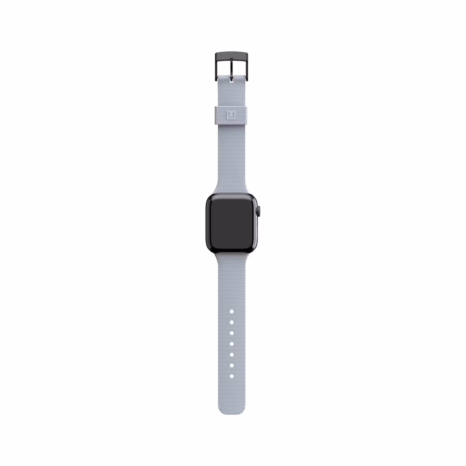 UAG Aurora Soft Blue Apple Watch-armband sett framifrån