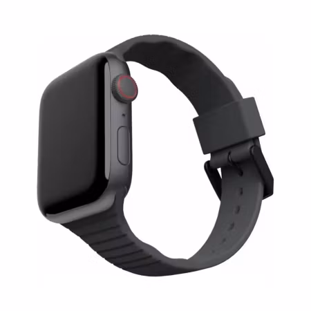 U by UAG Aurora Silikonarmband för Apple Watch 42/44/45 mm – Svart