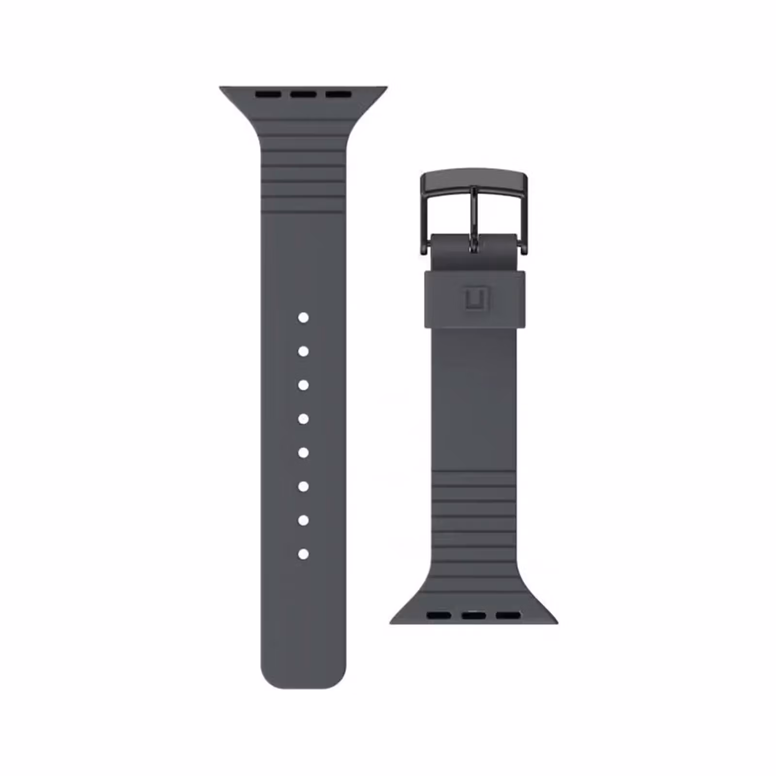 UAG Aurora svart silikonarmband för Apple Watch med justerbart spänne