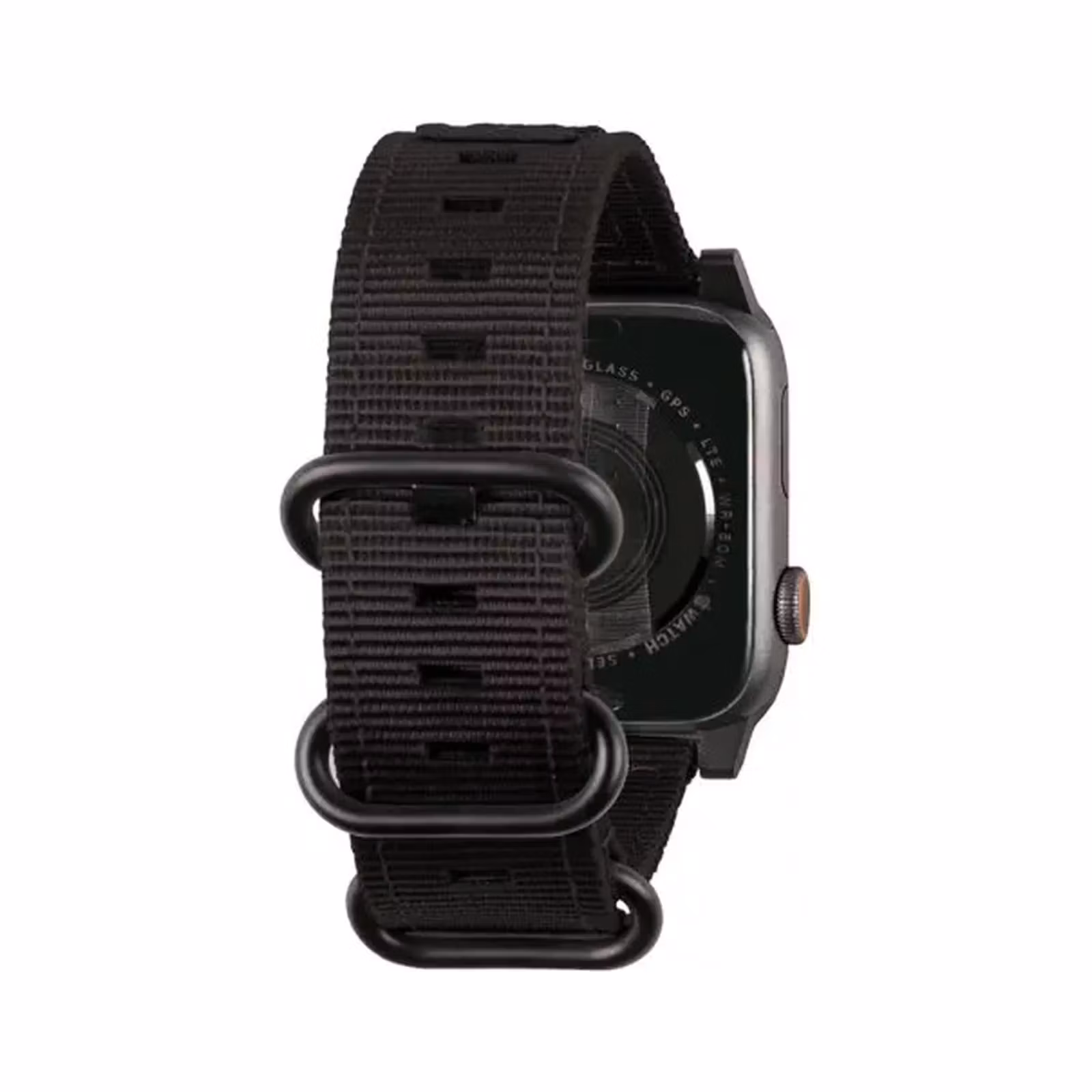 UAG NATO Eco svart armband för Apple Watch i återvunnet nylon