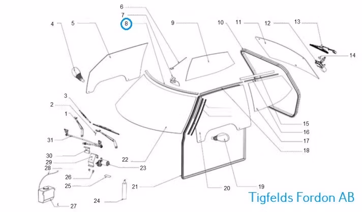 Fönsterlist - Chatenet CH26/CH32