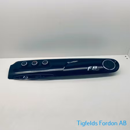 Panel till instrumentbräda (med reglage) - Microcar F8C Svart/Krom (Beg)