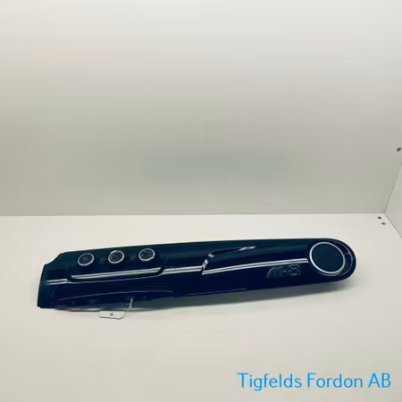 Panel till instrumentbräda (med reglage) - Microcar M8 Svart/Krom (Beg)