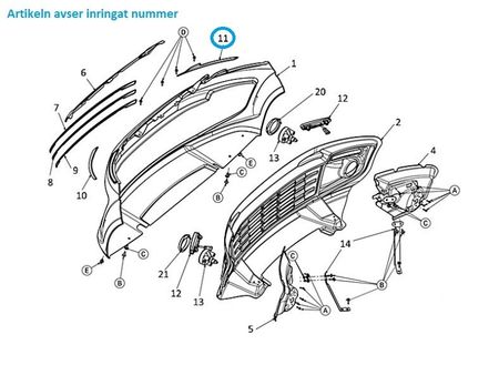 Krom detalj strålkastare höger fram - Ligier JS50 (Gen 2/3)