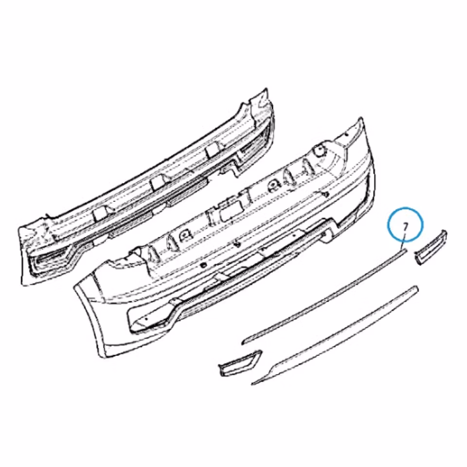 Kromlist bumper rear Ligier JS50/JS50L Elegance (1408185)