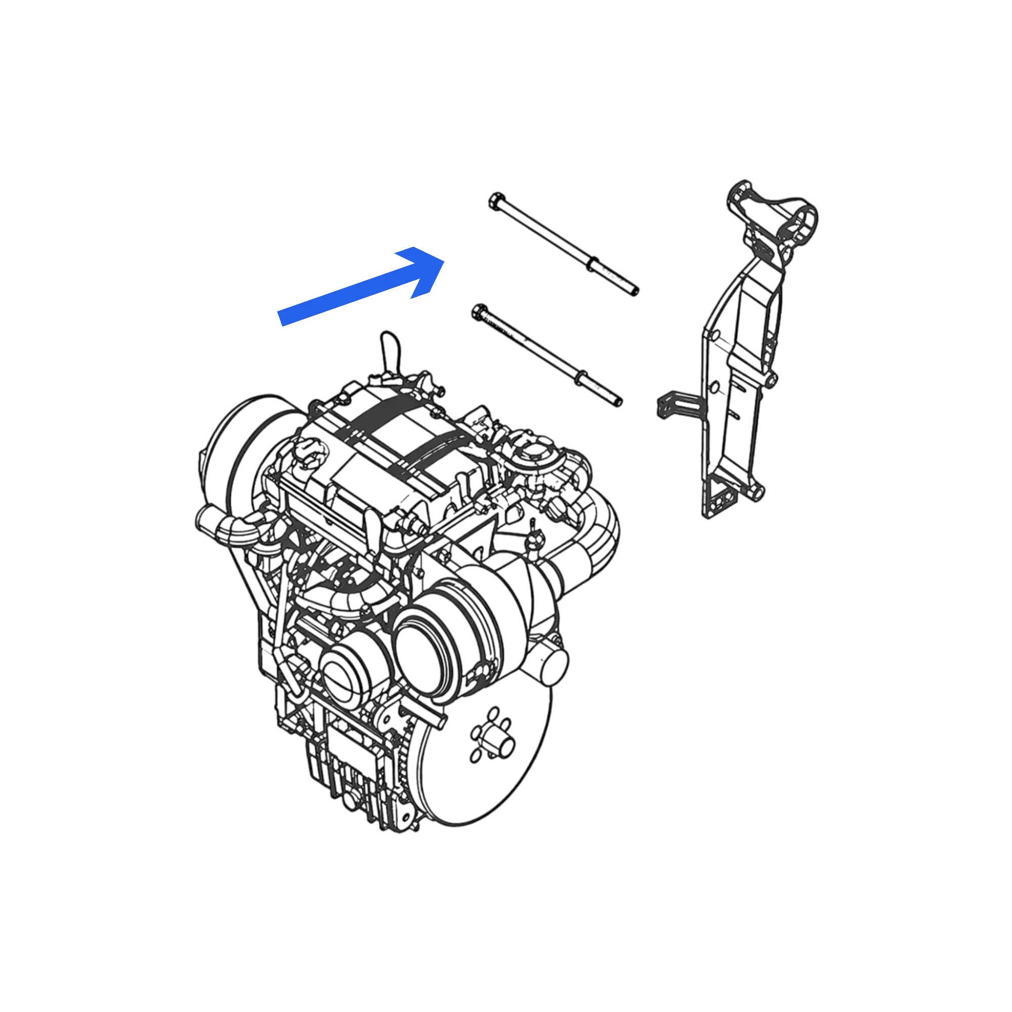 Bult till växellåda Ligier/Microcar (M10x240)
