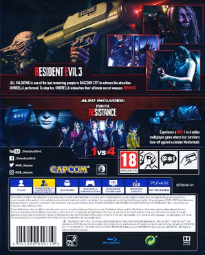 (Nytt) Resident Evil 3 Remake PS4 Playstation 4