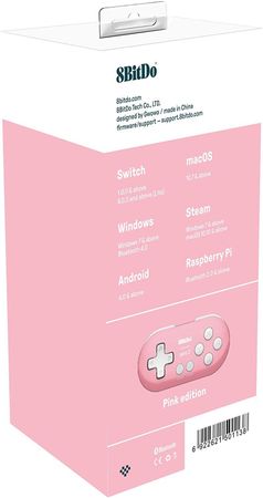 (Nytt) 8BitDo Zero 2 Pink Edition