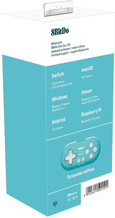 (Nytt) 8BitDo Zero 2 Turquoise Edition