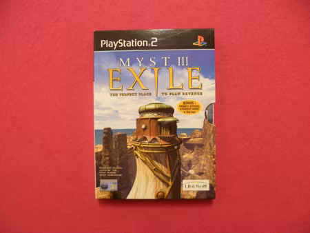 Myst III / 3 Exile - Paperback cover PS2 Playstation 2 PAL