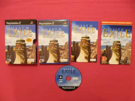 Myst III / 3 Exile - Paperback cover PS2 Playstation 2 PAL