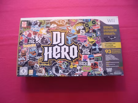 Dj Hero Nintendo Wii ink. Turntable Nytt/Oanvänt
