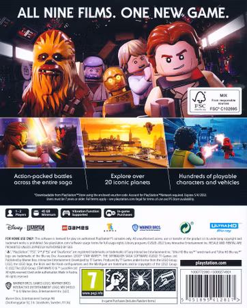 (Nytt) Lego Star Wars: The Skywalker Saga PS5 Playstation 5