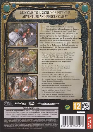 (Nytt) Baldurs Gate 2: Shadows of Amn PC