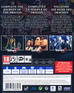 (Nytt) The Yakuza - Remastered Collection PS4 Playstation 4