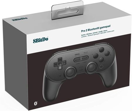(Nytt) 8BitDo PRO 2 Bluetooth Gamepad G Black / Svart