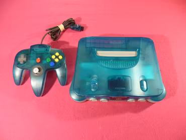 Nintendo 64 Konsol Clear Blue / White inkl. Handkontroll