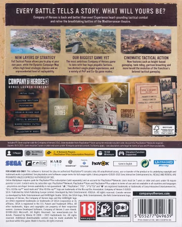 (Nytt) Company of Heroes 3: Console Edition(Steelbook) - PS5 Playstation 5