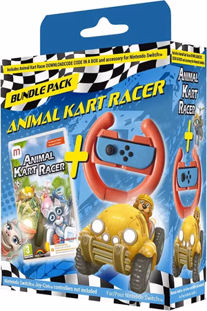 (Nytt) Animal Kart Racer Bundle Pack *Code in a box* - Nintendo Switch