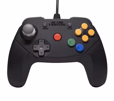 (Nytt) Retro Fighters Brawler64 Wired Gamepad Svart / Black