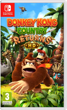 (Nytt) Donkey Kong Country Returns HD (INKL. PIN-SET) - Nintendo Switch