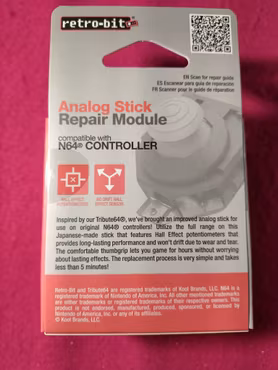 (Nytt) Analog Joystick med "Gamecubekula" (Retro-Bit) - Nintendo 64