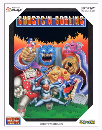 (Nytt) Ghosts'n Goblins - Pixel Frames Plax