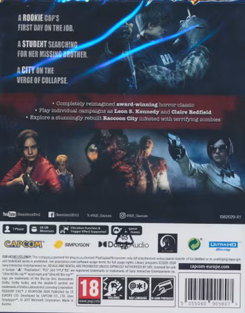 (Nytt) Resident Evil 2 Remake - PS5 Playstation 5