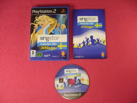 Singstar: Svenska Hits Schlager - PS2 Playstation 2 PAL Svensk Utgåva