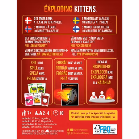 Exploding Kittens Grab & Game (SVE)