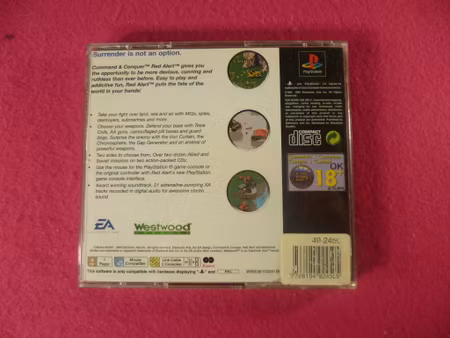Command & Conquer: Red Alert - PS1 Playstation 1 PAL