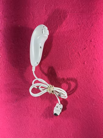 Nun-Chuck Vit Tredjepartstillverkad - Nintendo Wii