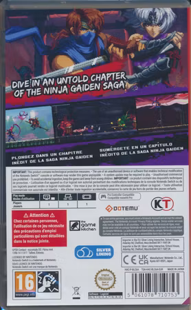 (Nytt) Ninja Gaiden: Ragebound - Nintendo Switch
