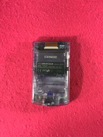Game Boy Color Clear Purple konsol