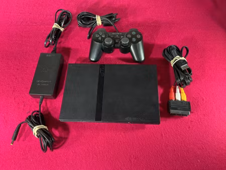 Playstation 2 Slim Konsol Svart inkl Handkontroll (SCPH-77004)