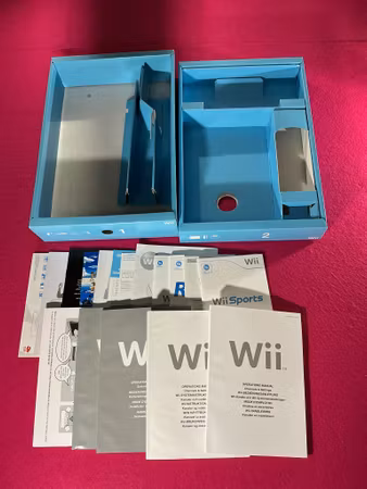 Nintendo Wii Konsol Svart i Box inkl.  Handkontroll (Gamecube-kompatibel)