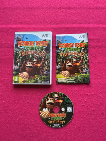 Donkey Kong Country Returns - Nintendo Wii PAL Svensk Utgåva