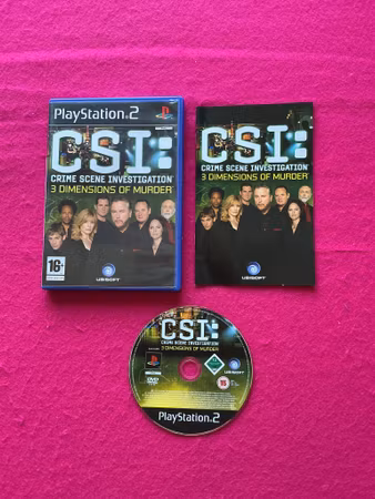 CSI: Crime Scene Investigation 3 Dimension of Murder - PS2 Playstation 2 PAL