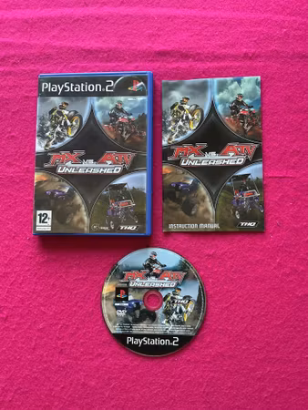 MX Vs. ATV Unleashed - PS2 Playstation 2 PAL Svensk Utgåva