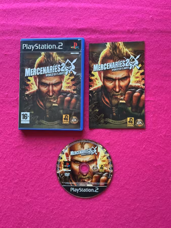 Mercenaries 2 World in Flames - PS2 Playstation 2 PAL Svensk Utgåva