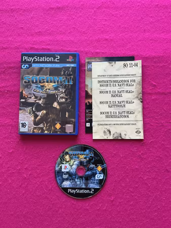 Socom 2: U.S. Navy Seals - PS2 Playstation 2 PAL Nordisk Utgåva
