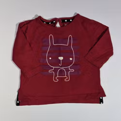 Långärmad tröja, storlek 74