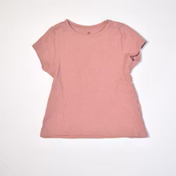 Ribbad T-shirt, storlek 98/104