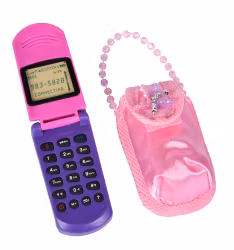 Leksaks telefon med väska