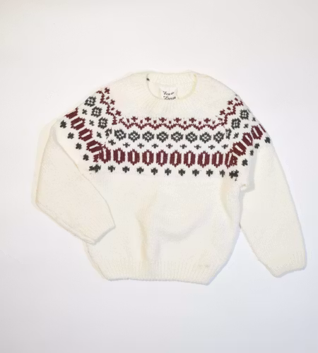 Stickad sweatshirt, storlek 92