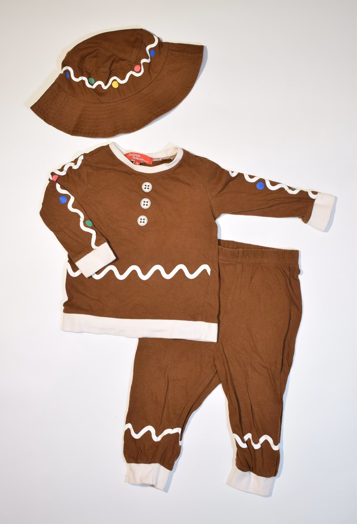 Pepparkakskläder 3-del, storlek 74/80