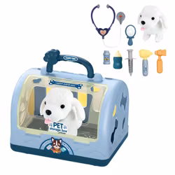 Hund i bur - veterinär