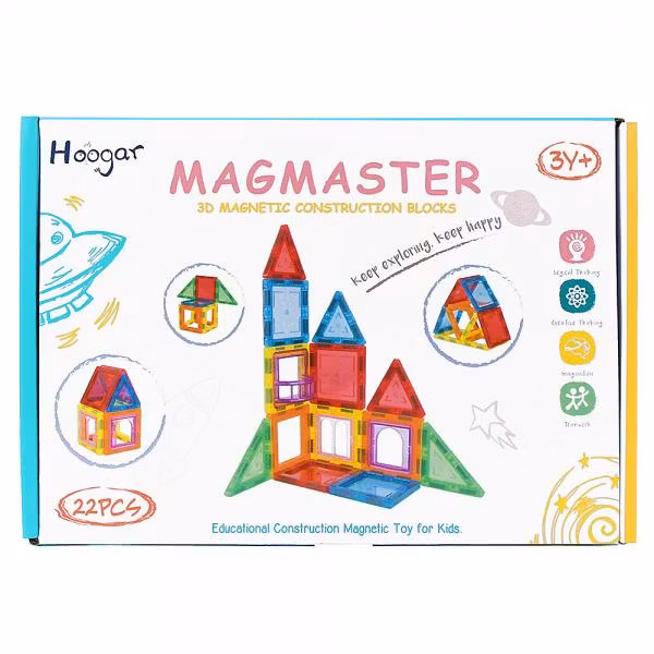Magnetiska byggklossar 22-pack